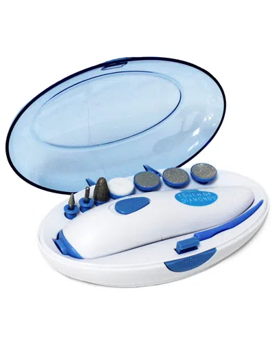 Beautyko Women's Touch Of Diamonds Manicure & Pedicure Set In White