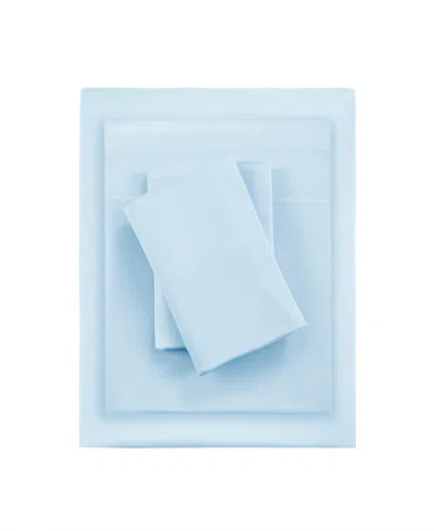 Beautyrest Tencel 240 Thread Count Polyester Blend Sheet 4 Piece Set, King In Blue