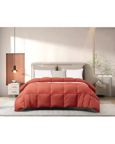 Beautyrest All-season Feather & Down Comforter In Red