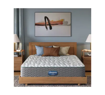 Beautyrest Anderson Avenue 12.5" Medium Tight Top Mattress Set, Full In Gray