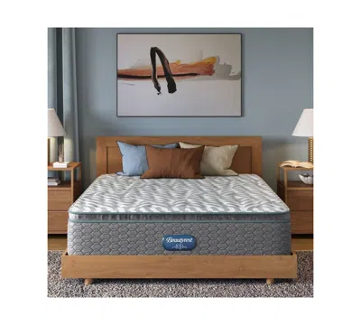 Beautyrest Anderson Avenue 14.25" Medium Pillow Top Mattress Set, Queen Split In Transparent