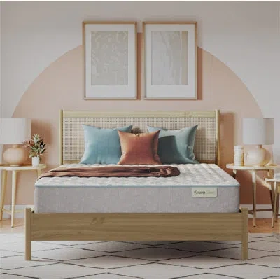 Beautyrest Beautysleep Slumberscape 12.5" Firm Quilted Mattress Set With Low Profile 6" Foundation