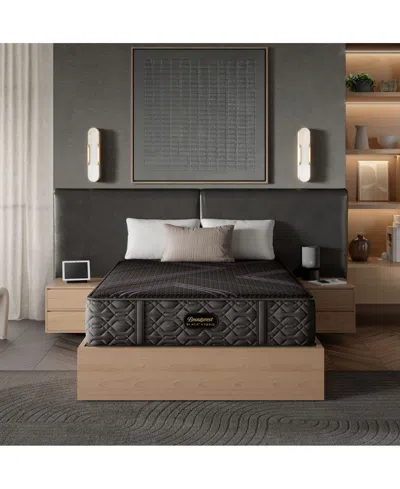 Beautyrest Black Hybrid Series Two 13.5" Plush Tight Top Mattress Set In Brown