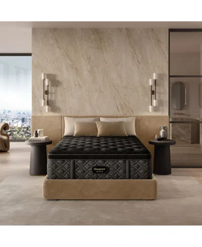 Beautyrest Black Series Three 16.75" Plush Pillowtop Mattress Set In Transparent