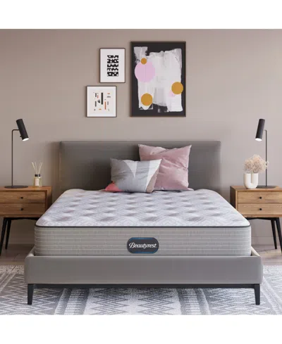 Beautyrest Closeout!  Poised Slumber 12" Medium Tight Top Mattress In Gray