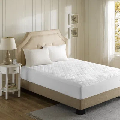 Beautyrest Cotton Blend Heated Mattress Pad In White