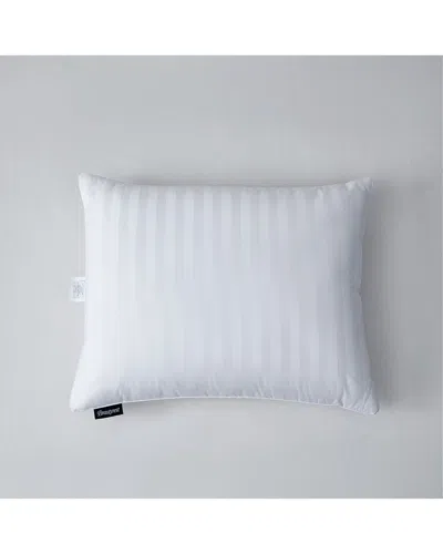 Beautyrest Damask Strip Us Grown Cotton Softy-around Goose Feather/down Pillow (2pk) - Medium Firm In White