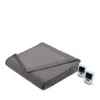 Beautyrest Electric Microfleece Heated Blanket, King In Gray