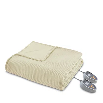 Beautyrest Electric Microfleece Heated Blanket, Queen In Green