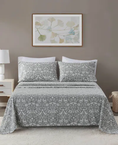 Beautyrest Extra Deep Pocket Cotton Flannel 4-pc. Sheet Set, Full In Sage Winter Fauna