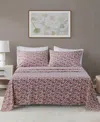 Beautyrest Extra Deep Pocket Cotton Flannel 4-pc. Sheet Set, Queen In Rust Floral