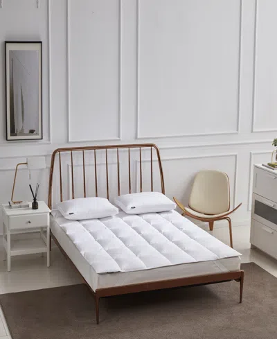 Beautyrest Feather & Down Fiber Mattress Topper, Queen In White