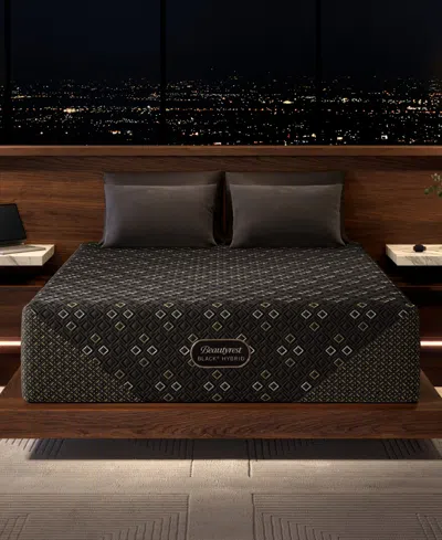 Beautyrest Hybrid Series Five Xcs 15" Plush Smooth Top Mattress, Queen In Black