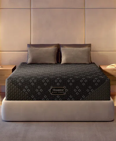 Beautyrest Hybrid Series Three Xcs 14.5" Medium Smooth Top Mattress, Queen In Black