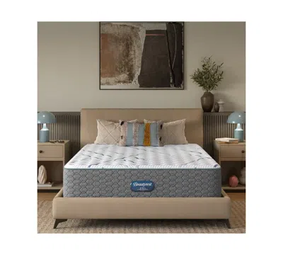 Beautyrest Madison Avenue 14" Medium Tight Top Mattress Set, King In Gray