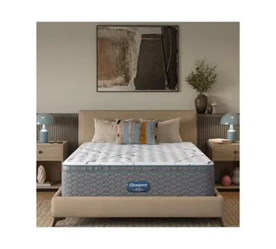 Beautyrest Madison Avenue 14.75" Medium Firm Pillow Top Mattress Set, Twin In Transparent