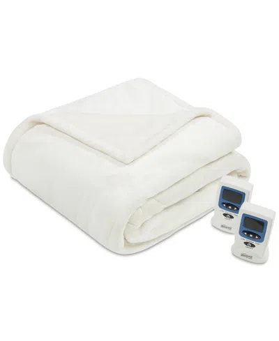Beautyrest Plush Blanket, Full In Ivory