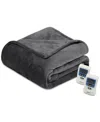 Beautyrest Plush Blanket, Twin In Grey