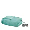 Beautyrest Plush Heated Blanket, Full In Aqua