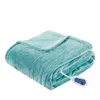 Beautyrest Plush Heated Throw, 60 X 70 In Aqua