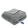 Beautyrest Plush Electric Throw, 60" X 70" In Gray