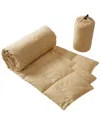Beautyrest Power Packable Down Throw With Pouch In Yellow