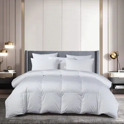 Beautyrest Sateen Cotton European Goose Down Comforter, 650 Fill Power, In White