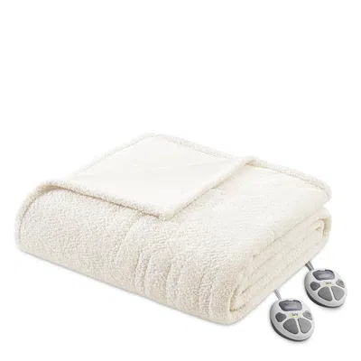 Beautyrest Serta Dream Soft Heated Blanket, Twin In White