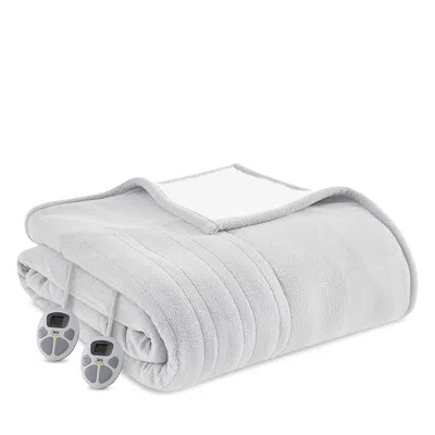 Beautyrest Serta Fleece To Sherpa Heated Blanket, King In White