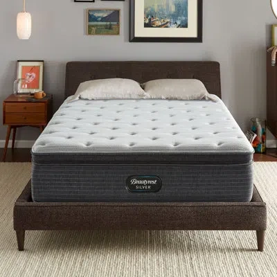 Beautyrest Silver Brs900 Medium Pillow Top 15" Innerspring Mattress And Box Spring Set