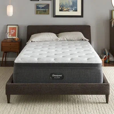 Beautyrest Silver Brs900-c Medium Pillow Top 16" Innerspring Mattress And Box Spring Set
