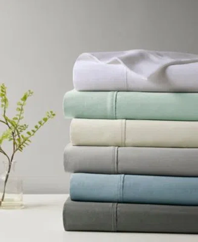 Beautyrest Temperature Regulating 1000 Thread Count Cotton Sateen Blend Sheet Sets In Gray