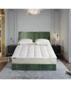 Beautyrest Tencel/cotton Blend Breathable White Down Mattress Topper In White