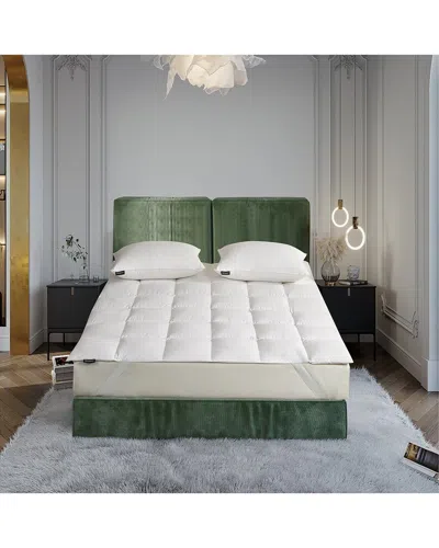 Beautyrest Tencel/cotton Blend Breathable White Down Mattress Topper
