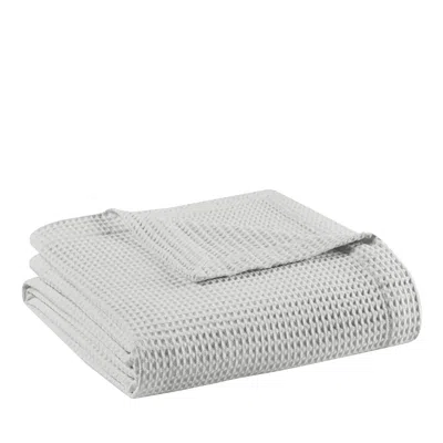 Beautyrest Waffle Weave Blanket, Twin In Gray