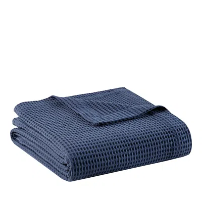 Beautyrest Waffle Weave Blanket, Twin In Indigo