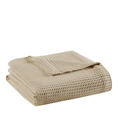 Beautyrest Waffle Weave Blanket, Twin In Khaki
