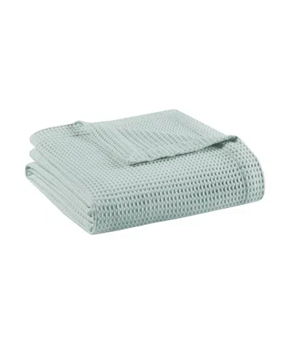 Beautyrest Waffle Weave Cotton Blanket, King In Aqua