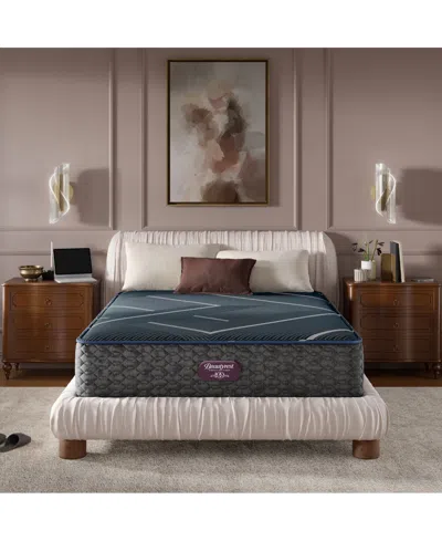 Beautyrest World Class Level Four 13.5" Hybrid Firm Tight Top Mattress In Blue