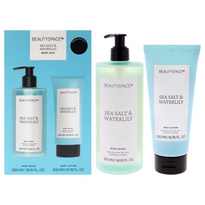 Beautyspace Beauty Space Body Duo - Sea Salt And Waterlily For Unisex 2 Pc 16.91oz Body Wash, 6.76oz Body Lotion