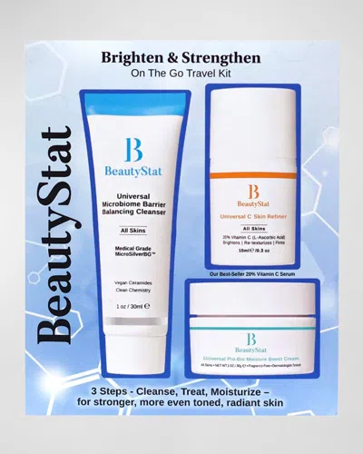 Beautystat Brighten & Strengthen On The Go Travel Kit In White