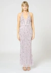 Beauut Embellished Sequin Beaded Occasional Maxi Dress In Pink
