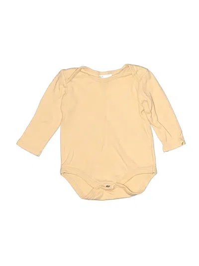 Pre-owned Beaux Et Belles Babies' Long Sleeve Onesie In Brown