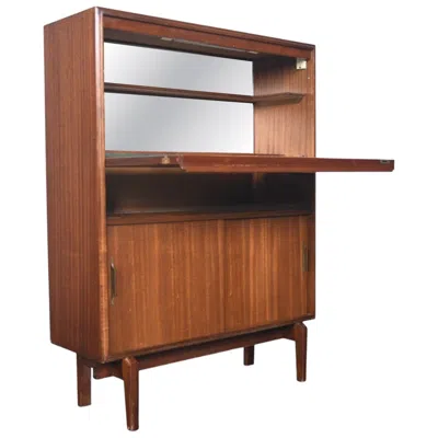 Pre-owned Beaver And Tapley Beaver + Tapley Narrow Cocktail Bar In Mahogany #2 In Brown
