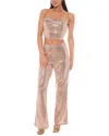 Bebe 2pc Disco Dot Top & Pant Set In Red