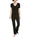 Bebe 2pc Top & Pant Set In Black
