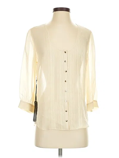 Bebe 3/4 Sleeve Blouse In Neutral