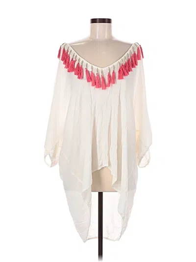 Pre-owned Bebe 3/4 Sleeve Blouse In White
