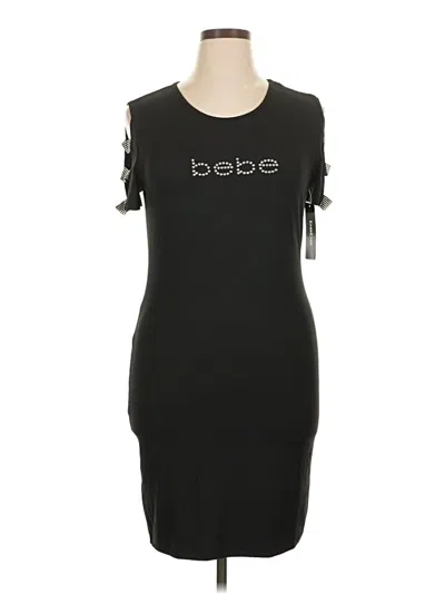 Pre-owned Bebe 3/4 Sleeve T-shirt In Black