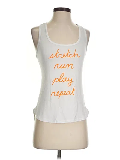 Pre-owned Bebe Active Tank Top In White